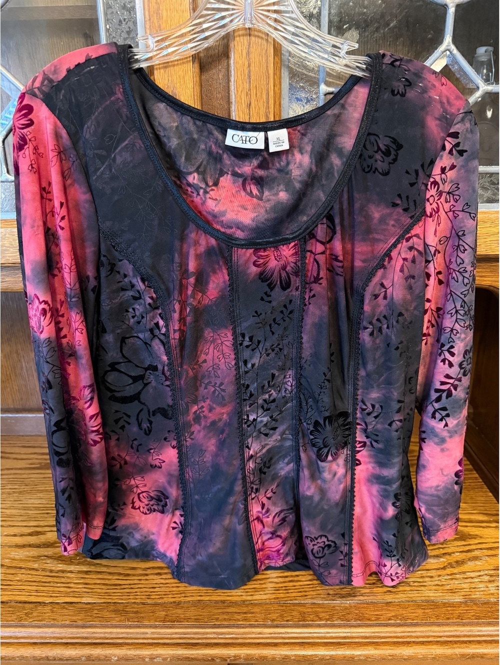 Cato XL Floral Mesh Top Whimsigoth Fairy Grunge Boho